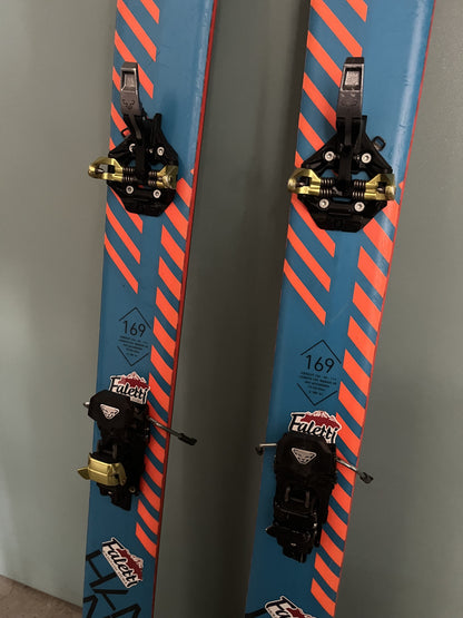 sci da alpinsimo Fischer HANNIBAL 96 169cm usato  + attacchi e pelli