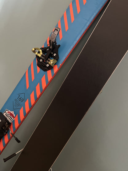 sci da alpinsimo Fischer HANNIBAL 96 169cm usato  + attacchi e pelli