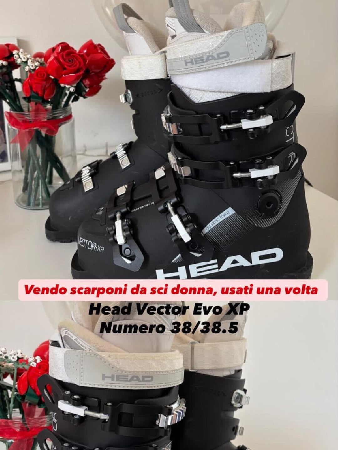 scarponi sci Head Vector EVO XP tg. 38-38.5 usati