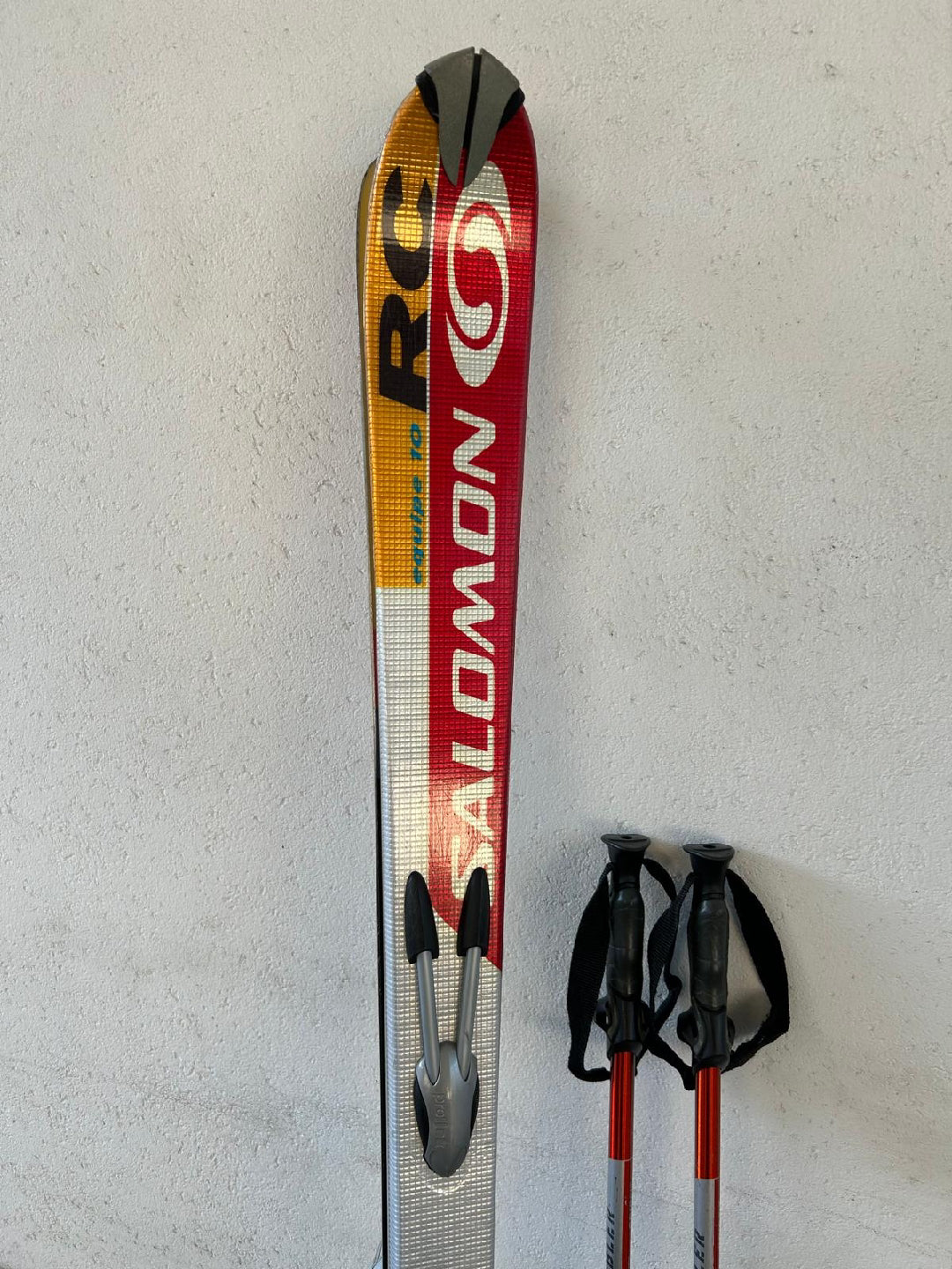 Sci Salomon rc equipe 10 + racchette 176cm usati