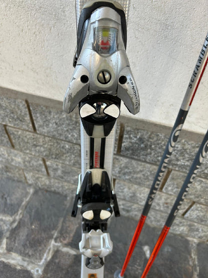 Sci Salomon rc equipe 10 + racchette 176cm usati