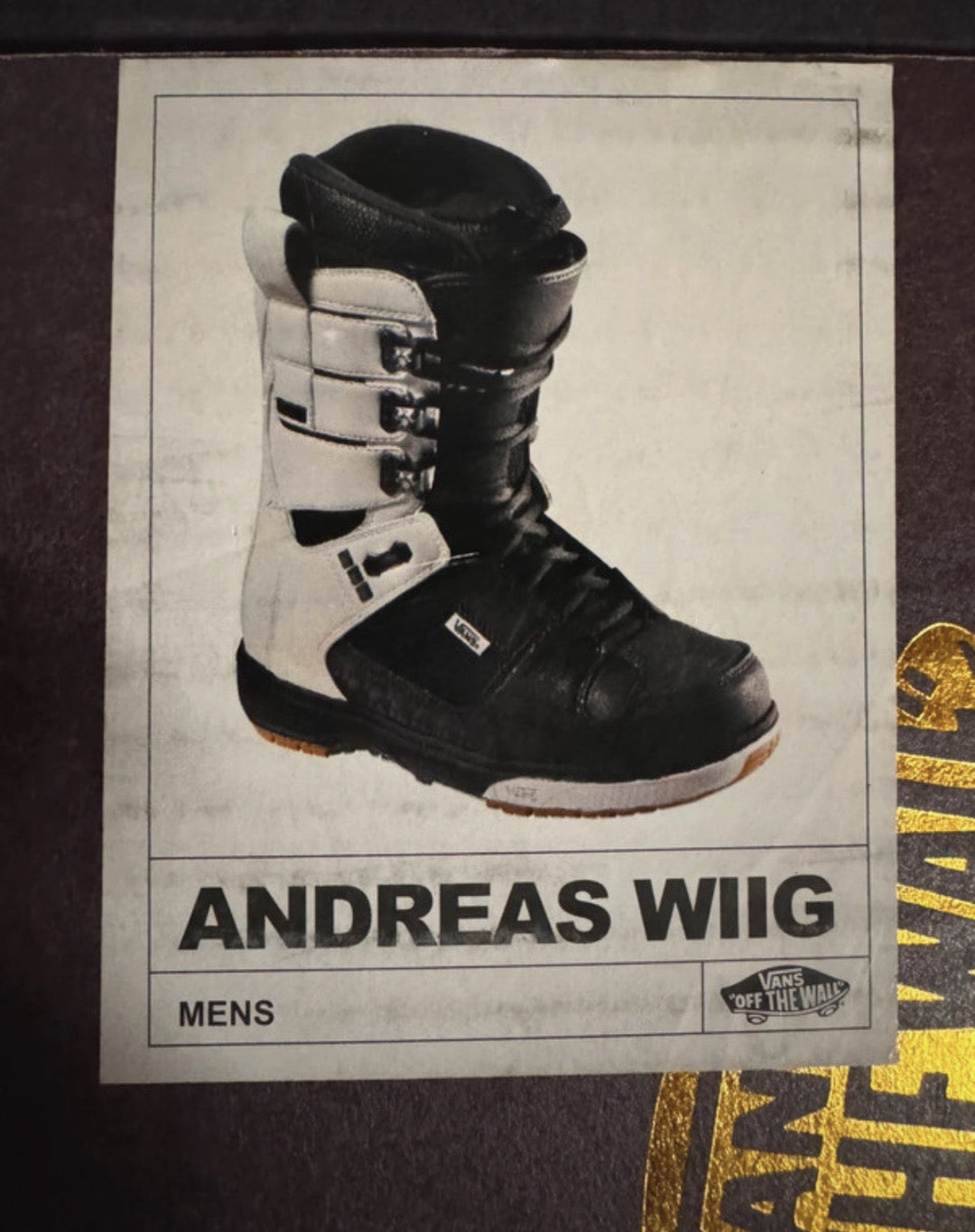 Scarponi snowboard VANS Andreas Wiig numero 42.5 usati