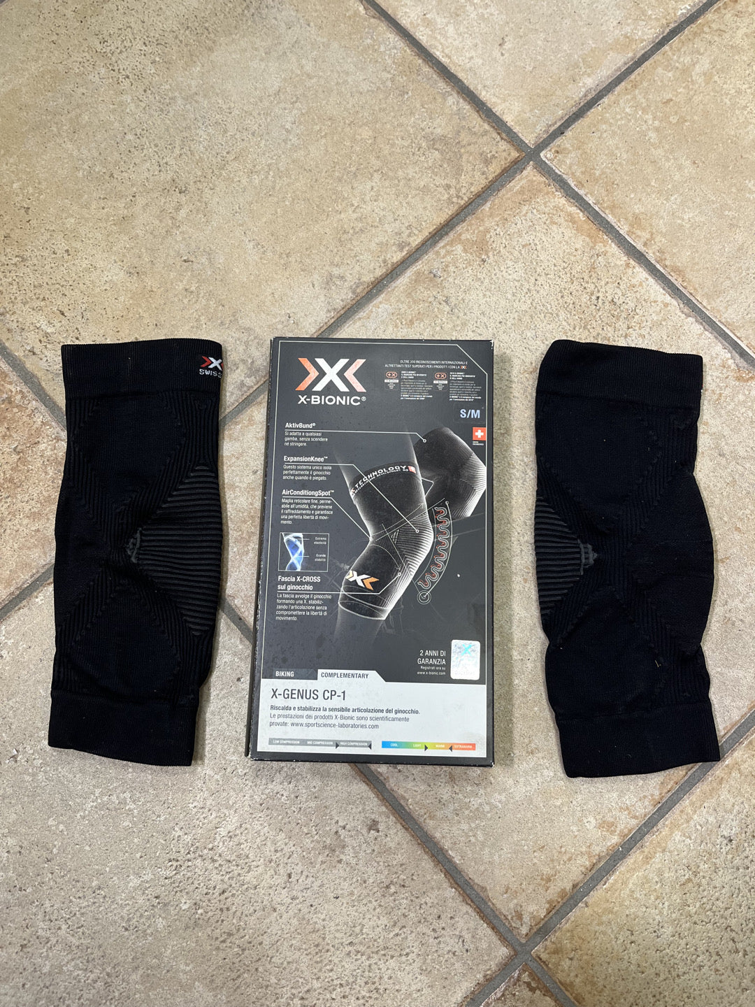 Gambali corti X-Bionic tg. S unisex nuovi