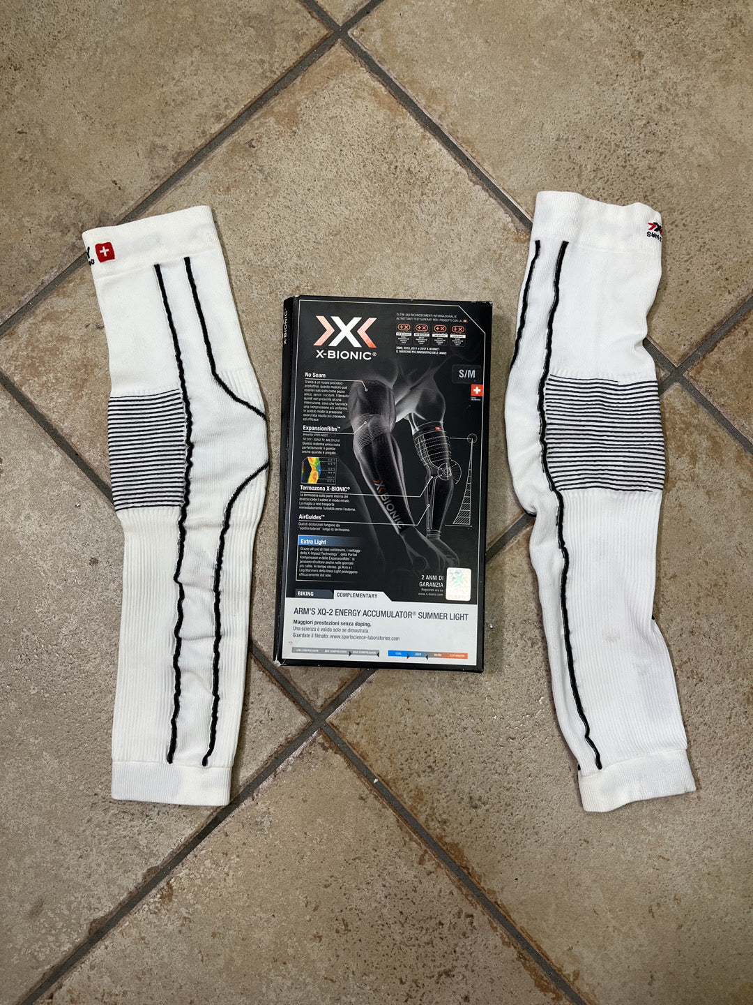 Manicotti ciclismo X-Bionic tg. S/M unisex nuovi