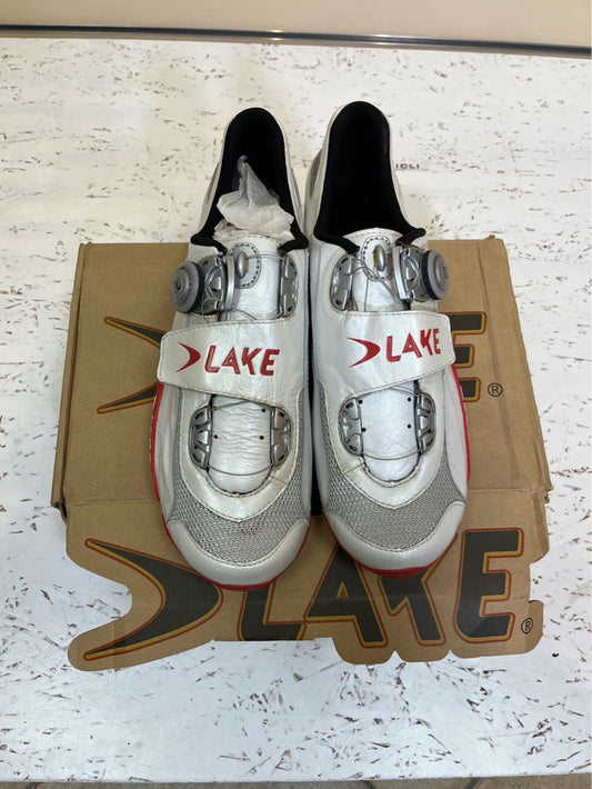 Scarpe ciclismo Lake pelle di canguro BOA tg. 43