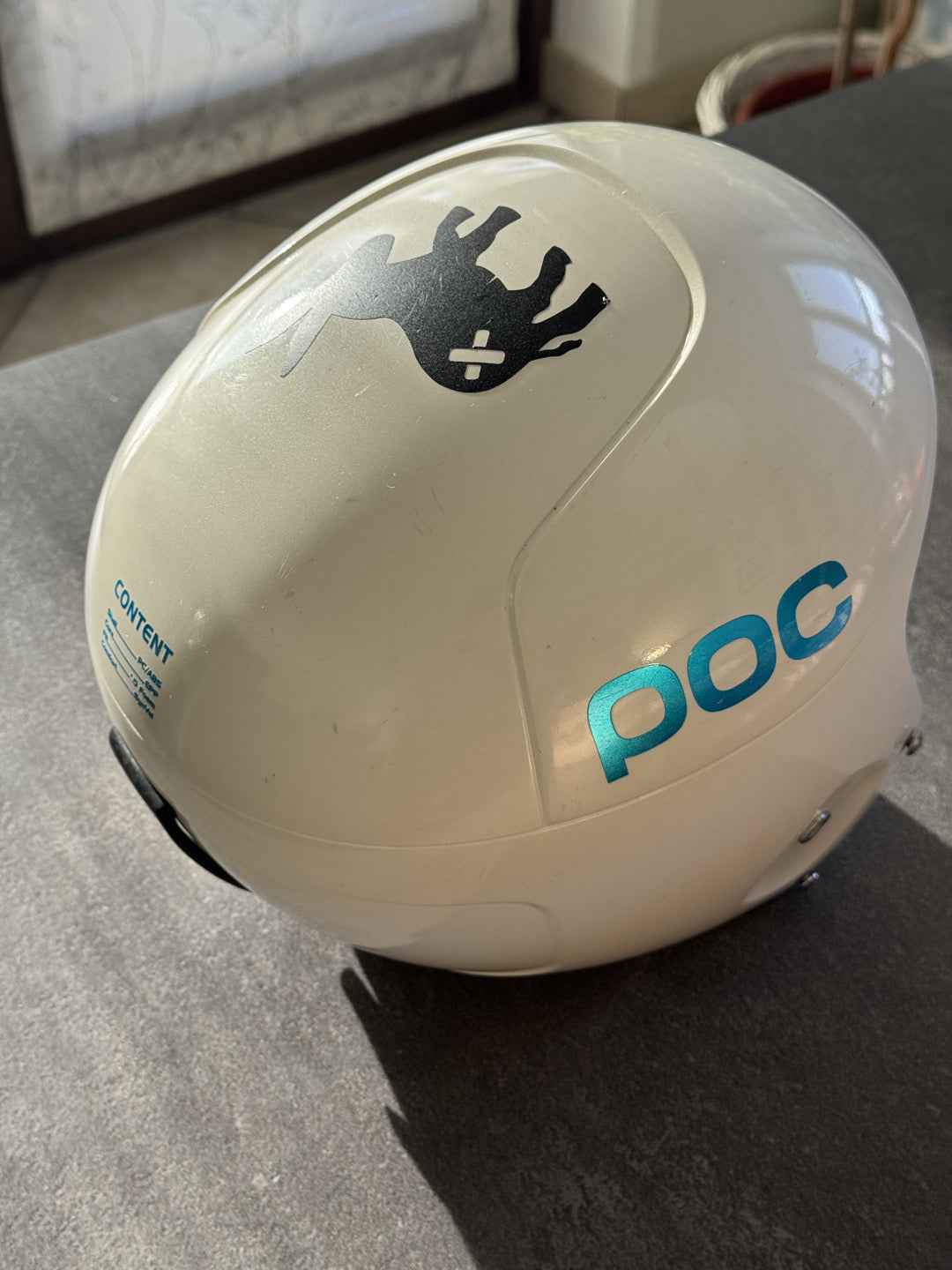 Casco sci POC tg. 53-54cm + mentoniera usato