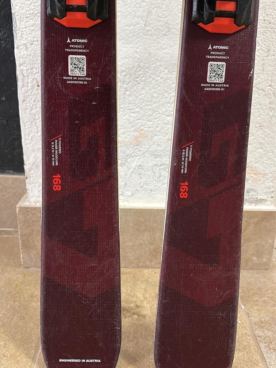168cm Atomic Redster G7 r15.2 2025 usati