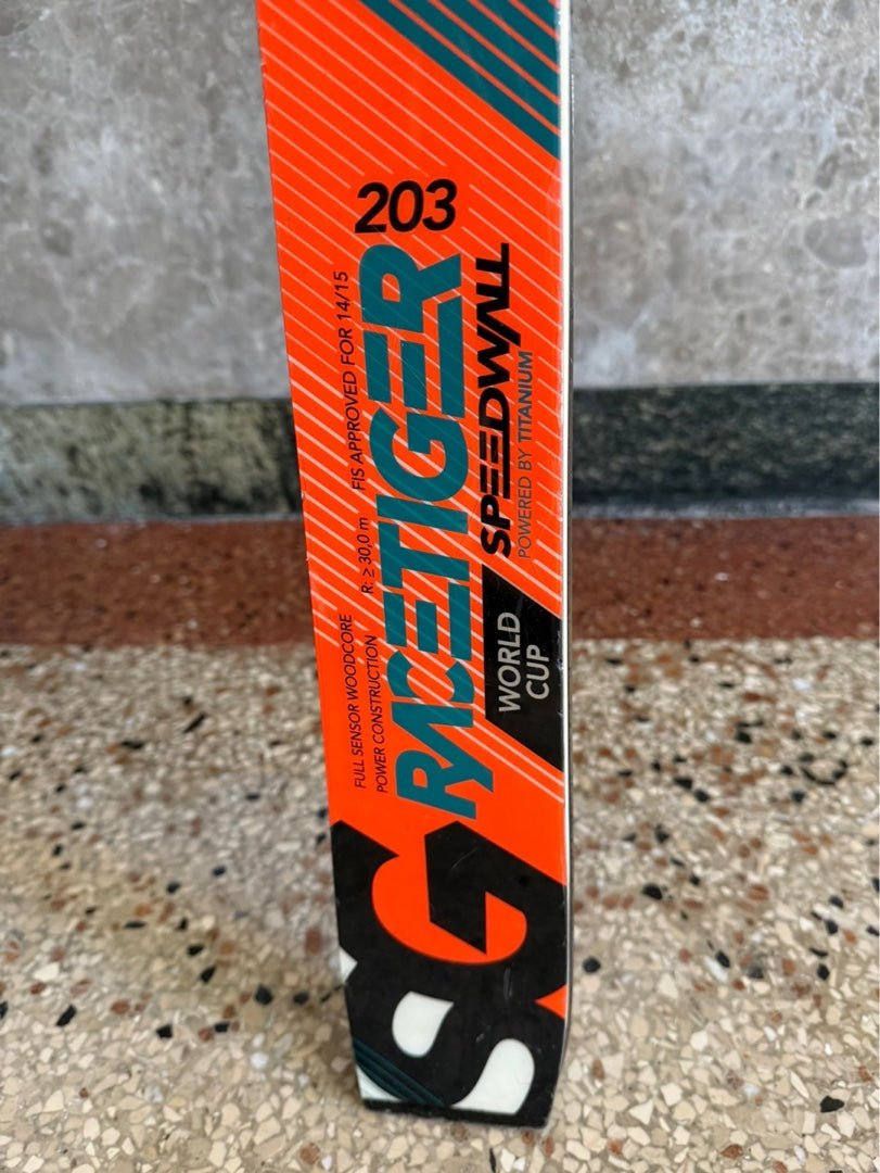 sci gara SG 203 cm Volkl Racetiger WC Speedwall