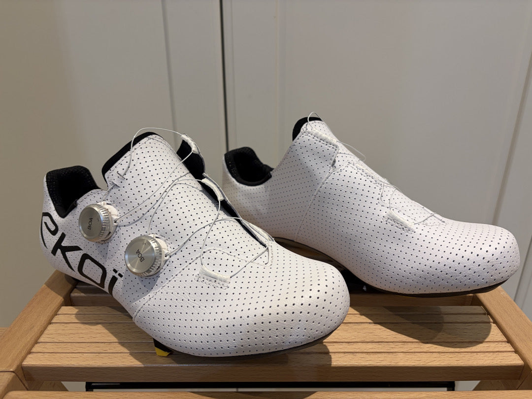 Scarpe ciclismo EKOI Racing C12 FULL CARBON PRO tg. 45 usate