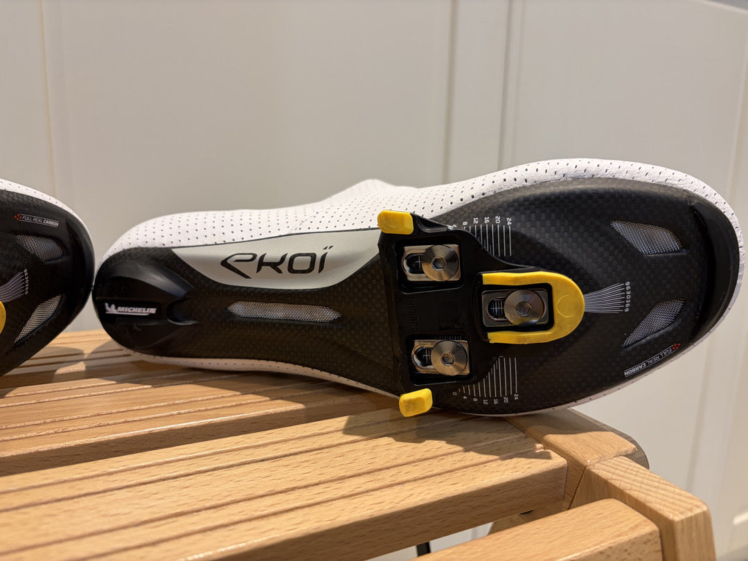 Scarpe ciclismo EKOI Racing C12 FULL CARBON PRO tg. 45 usate