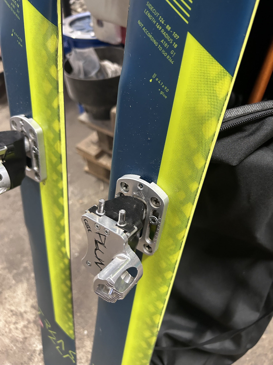 sci alpinismo usati Fischer Transalp 90 169cm + plum guide + pelli