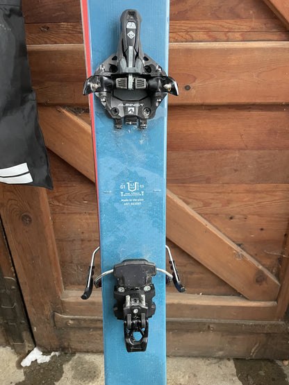 sci scialpinismo Blizzard Hustle 9 172cm r16 + pelli Montana usati