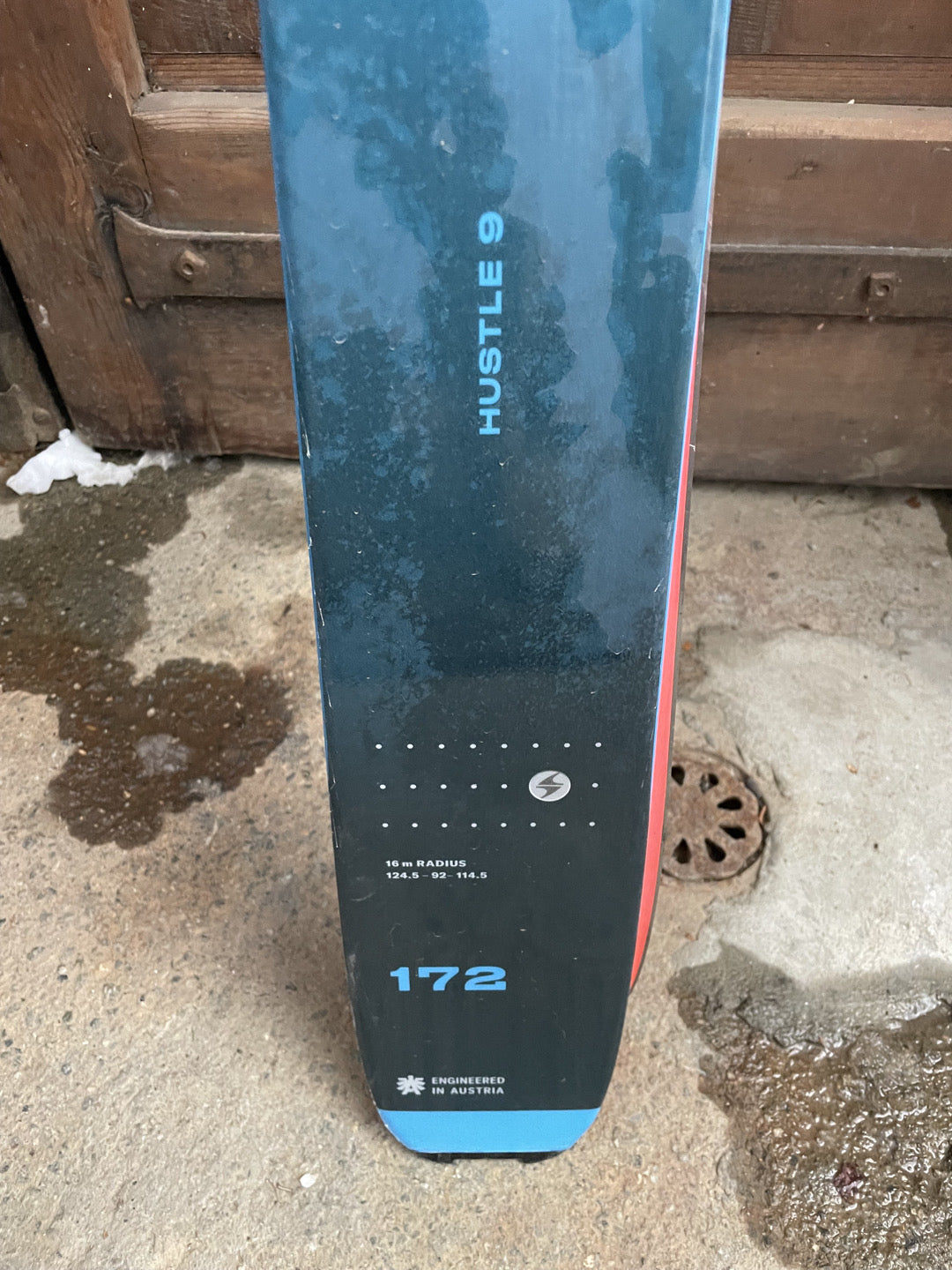 sci scialpinismo Blizzard Hustle 9 172cm r16 + pelli Montana usati