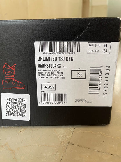 Scarponi sci Nordica Unlimited 130 DYN tg. 26.5 usati