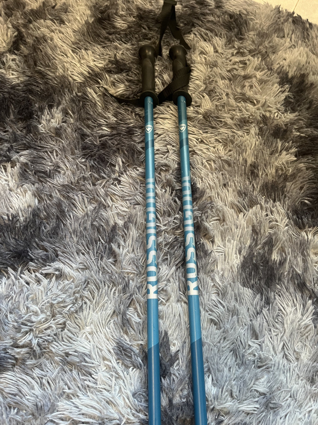Bastoncini da sci Rossignol azzurri 130 cm usati