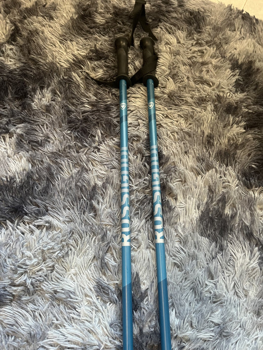 Bastoncini da sci Rossignol azzurri 130 cm usati