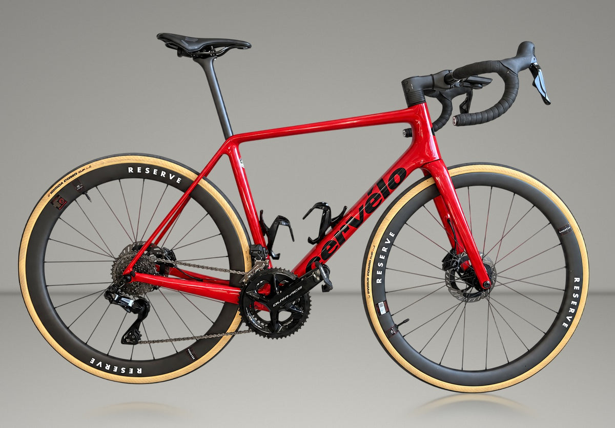 Cervelo R5 Tiger Eye 2025 usata — vista laterale